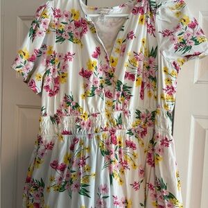 Floral V-Neck Dress
